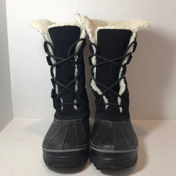 Khombu Duck Boots Women’s Black Suede Boots - Picture 5 of 8